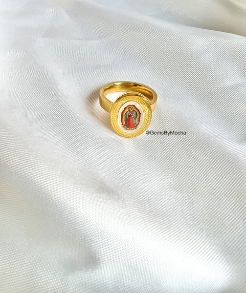 La Virgen De Guadalupe Ring (Color)
