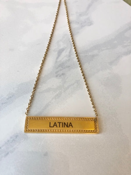 Latina Detailed Plate (GOLD)