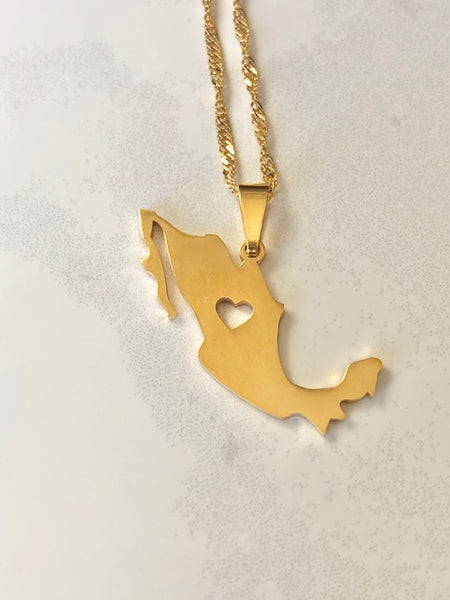 Mexico Map Necklace