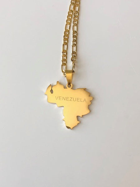 Venezuela Map Necklace